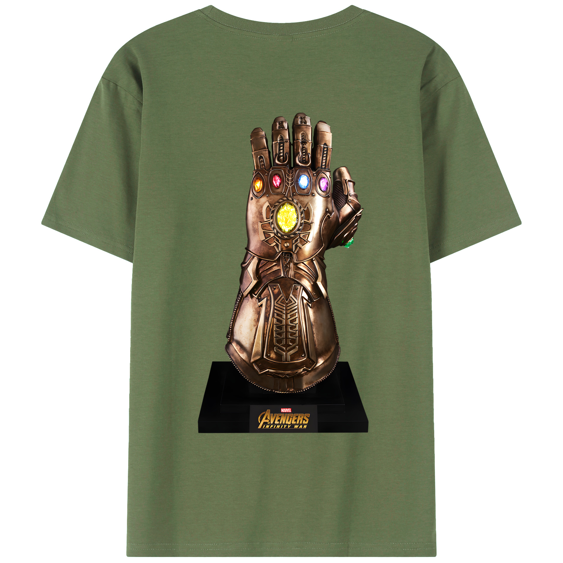 （画像用） アベンジャーズ The Avengers 綿100％ メンズ半袖Tシャツ（バックプリント） 通気性